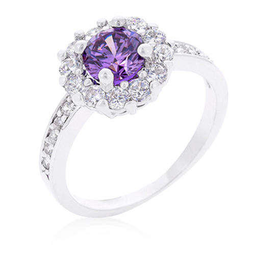 Lavender Halo Engagement Ring  *USA IMPORT*